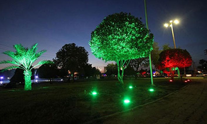 طرح پیشنهادی نورپردازی بلوار معلم شهر گز